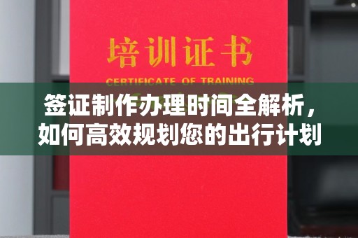 遂平签证制作办理时间全解析，如何高效规划您的出行计划