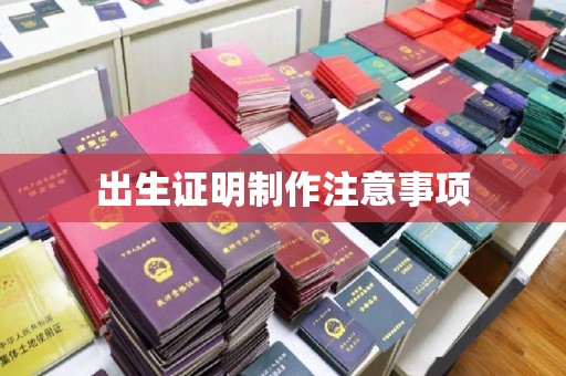 遂平出生证明制作注意事项