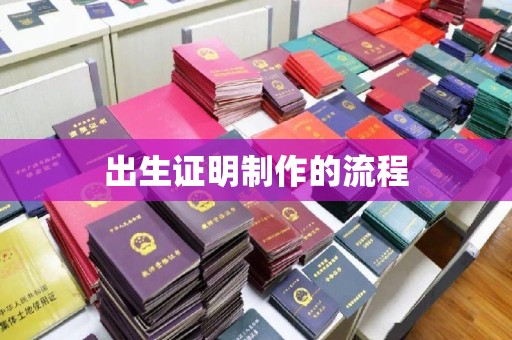 遂平出生证明制作的流程
