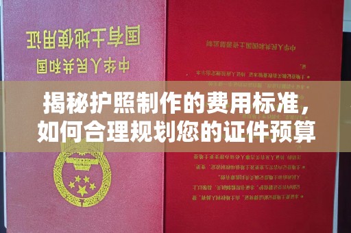 遂平揭秘护照制作的费用标准，如何合理规划您的证件预算