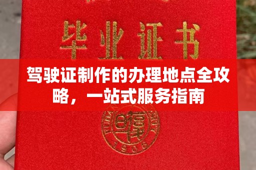 遂平驾驶证制作的办理地点全攻略，一站式服务指南
