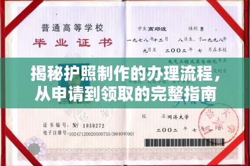 遂平揭秘护照制作的办理流程，从申请到领取的完整指南