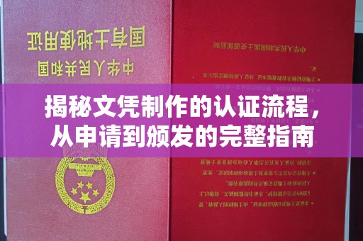 遂平揭秘文凭制作的认证流程，从申请到颁发的完整指南