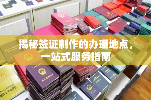 遂平揭秘签证制作的办理地点，一站式服务指南