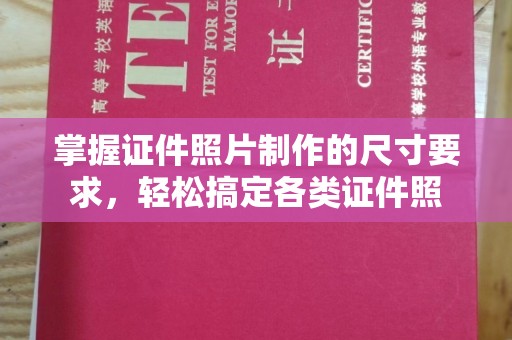 遂平掌握证件照片制作的尺寸要求，轻松搞定各类证件照