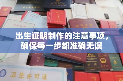 遂平出生证明制作的注意事项，确保每一步都准确无误
