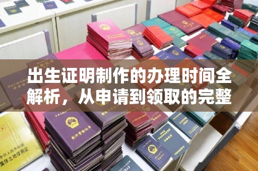 遂平出生证明制作的办理时间全解析，从申请到领取的完整指南