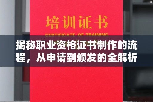 遂平揭秘职业资格证书制作的流程，从申请到颁发的全解析