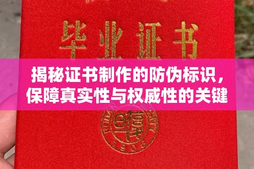 遂平揭秘证书制作的防伪标识，保障真实性与权威性的关键