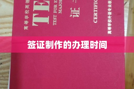 遂平签证制作的办理时间