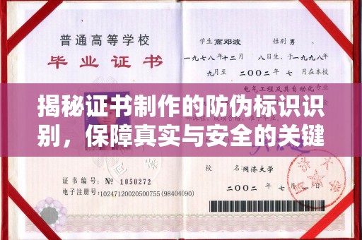 遂平揭秘证书制作的防伪标识识别，保障真实与安全的关键