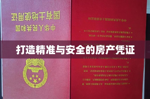 遂平打造精准与安全的房产凭证